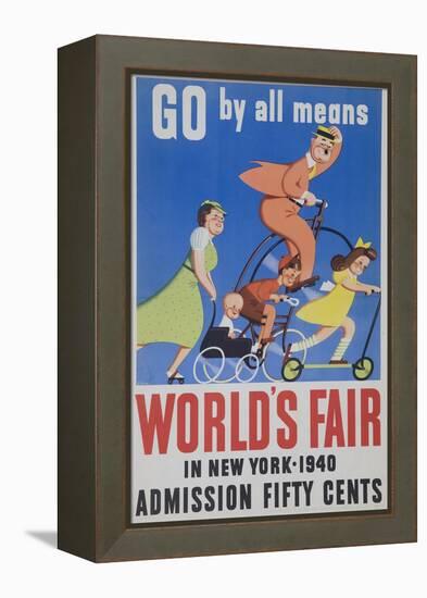 Go by All Means 1964 New York City Worlds Fair Poster-null-Framed Premier Image Canvas