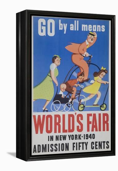 Go by All Means 1964 New York City Worlds Fair Poster-null-Framed Premier Image Canvas