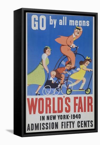 Go by All Means 1964 New York City Worlds Fair Poster-null-Framed Premier Image Canvas