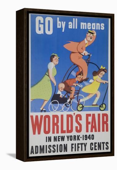 Go by All Means 1964 New York City Worlds Fair Poster-null-Framed Premier Image Canvas