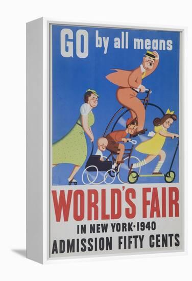 Go by All Means 1964 New York City Worlds Fair Poster-null-Framed Premier Image Canvas