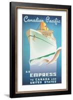 Go Empress - To Canada and United States - Canadian Pacific-Roger Couillard-Framed Art Print