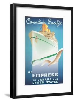 Go Empress - To Canada and United States - Canadian Pacific-Roger Couillard-Framed Art Print
