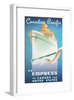 Go Empress - To Canada and United States - Canadian Pacific-Roger Couillard-Framed Art Print