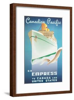 Go Empress - To Canada and United States - Canadian Pacific-Roger Couillard-Framed Art Print