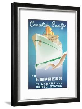 Go Empress - To Canada and United States - Canadian Pacific-Roger Couillard-Framed Art Print