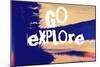 Go Explore-Vintage Skies-Mounted Giclee Print