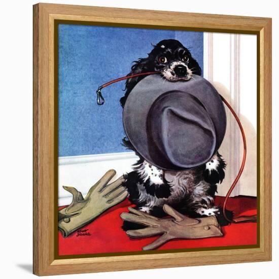 "Go for A Walk?," October 7, 1944-Albert Staehle-Framed Premier Image Canvas