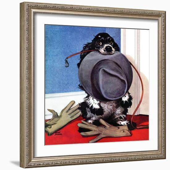 "Go for A Walk?," October 7, 1944-Albert Staehle-Framed Giclee Print