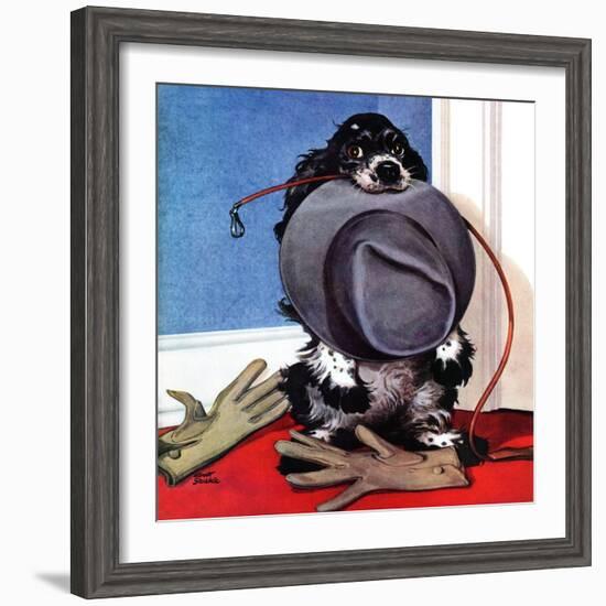 "Go for A Walk?," October 7, 1944-Albert Staehle-Framed Giclee Print