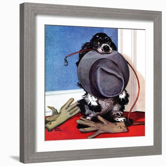 "Go for A Walk?," October 7, 1944-Albert Staehle-Framed Giclee Print