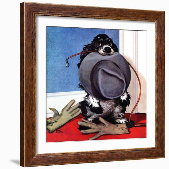 "Go for A Walk?," October 7, 1944-Albert Staehle-Framed Giclee Print