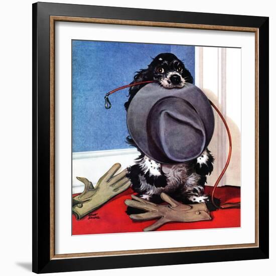 "Go for A Walk?," October 7, 1944-Albert Staehle-Framed Giclee Print