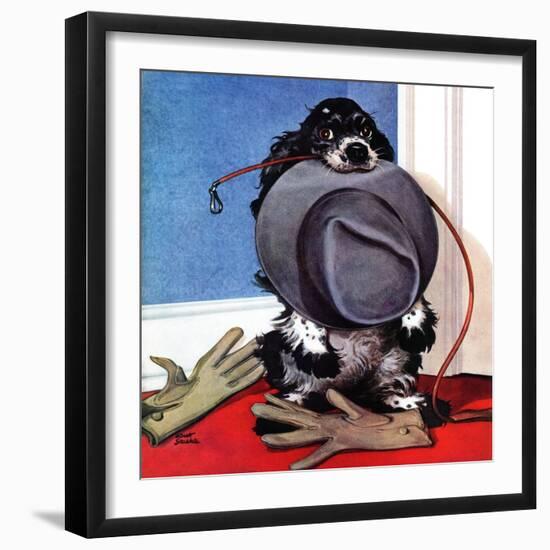 "Go for A Walk?," October 7, 1944-Albert Staehle-Framed Giclee Print