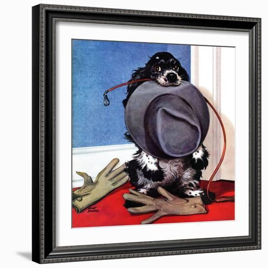 "Go for A Walk?," October 7, 1944-Albert Staehle-Framed Giclee Print