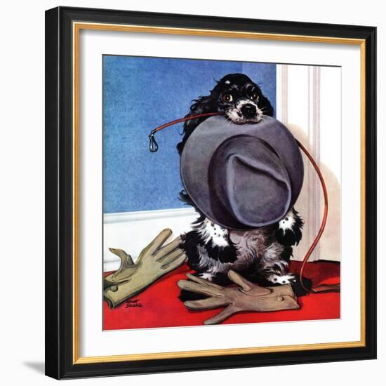 "Go for A Walk?," October 7, 1944-Albert Staehle-Framed Giclee Print