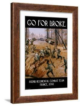 Go for Broke-Wilbur Pierce-Framed Art Print