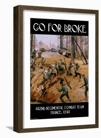 Go for Broke-Wilbur Pierce-Framed Art Print