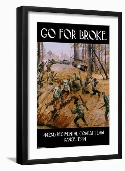 Go for Broke-Wilbur Pierce-Framed Art Print