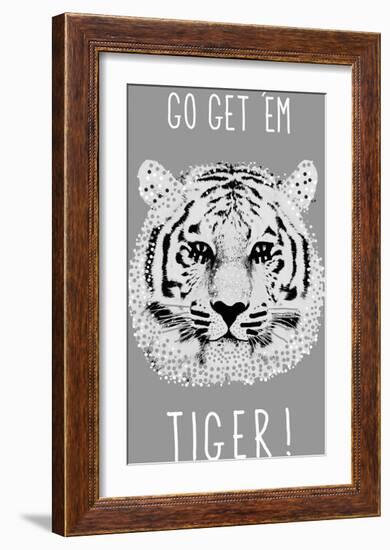 Go Get 'em Tiger!-Emilie Ramon-Framed Giclee Print