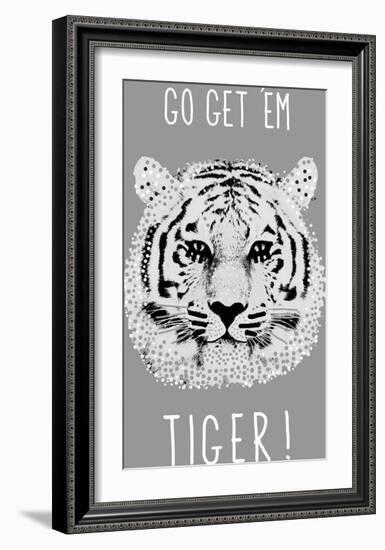 Go Get 'em Tiger!-Emilie Ramon-Framed Giclee Print