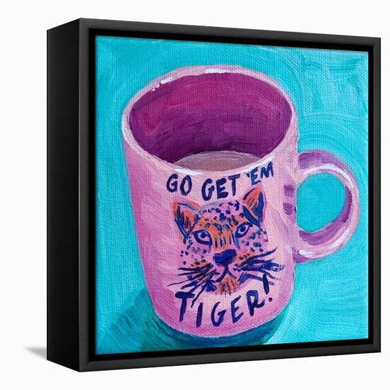 Go Get 'Em Tiger-Key and Sea Creative-Framed Premier Image Canvas