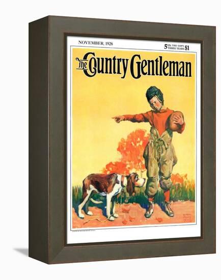 "Go Home, Boy!," Country Gentleman Cover, November 1, 1928-William Meade Prince-Framed Premier Image Canvas