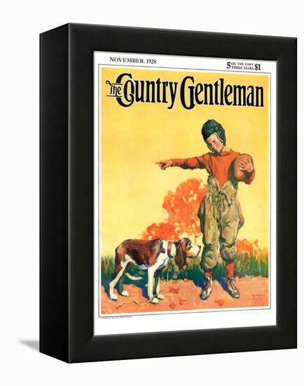 "Go Home, Boy!," Country Gentleman Cover, November 1, 1928-William Meade Prince-Framed Premier Image Canvas