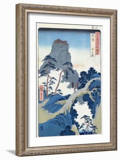 Go-Kanosho, Higo Province-Ando Hiroshige-Framed Giclee Print