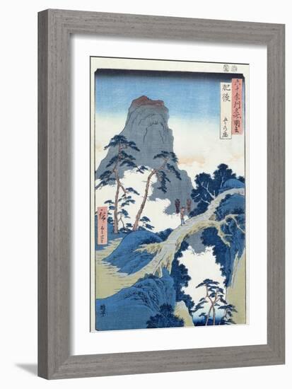 Go-Kanosho, Higo Province-Ando Hiroshige-Framed Giclee Print