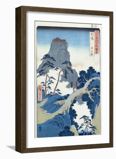 Go-Kanosho, Higo Province-Ando Hiroshige-Framed Giclee Print