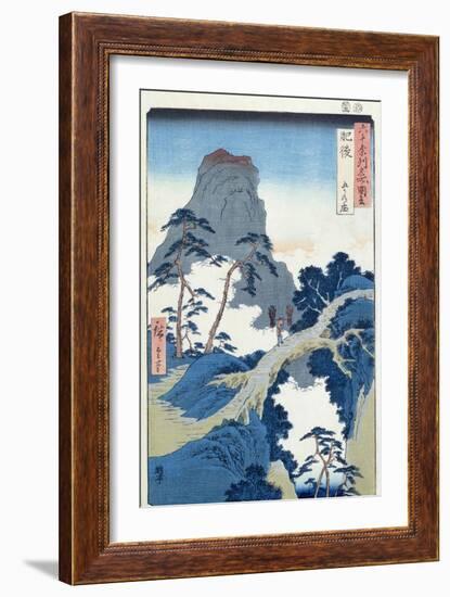 Go-Kanosho, Higo Province-Ando Hiroshige-Framed Giclee Print