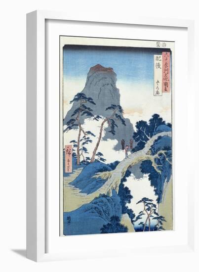 Go-Kanosho, Higo Province-Ando Hiroshige-Framed Giclee Print