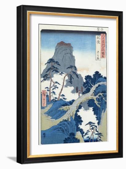 Go-Kanosho, Higo Province-Ando Hiroshige-Framed Giclee Print