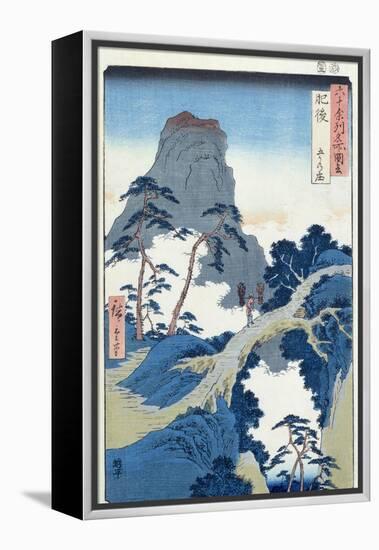 Go-Kanosho, Higo Province-Ando Hiroshige-Framed Premier Image Canvas