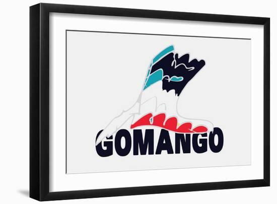 Go Man Go Annimo-null-Framed Art Print