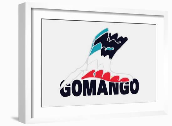 Go Man Go Annimo-null-Framed Art Print