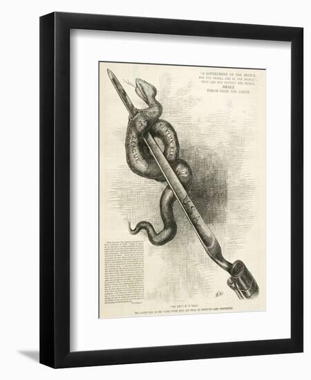 Go On!, 1876-Thomas Nast-Framed Giclee Print