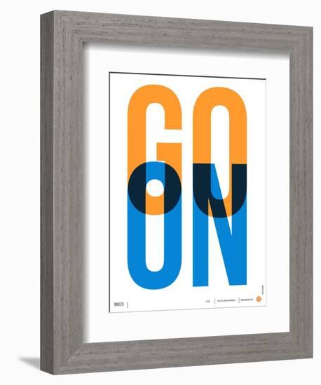 Go On Poster I-NaxArt-Framed Premium Giclee Print