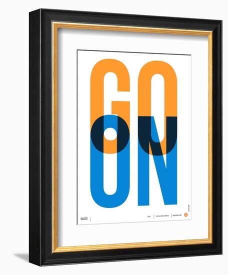 Go On Poster I-NaxArt-Framed Premium Giclee Print