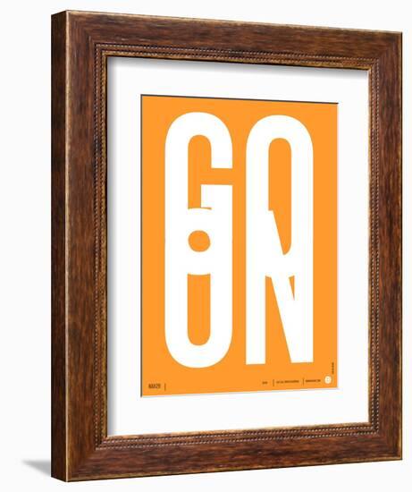 Go On Poster II-NaxArt-Framed Art Print