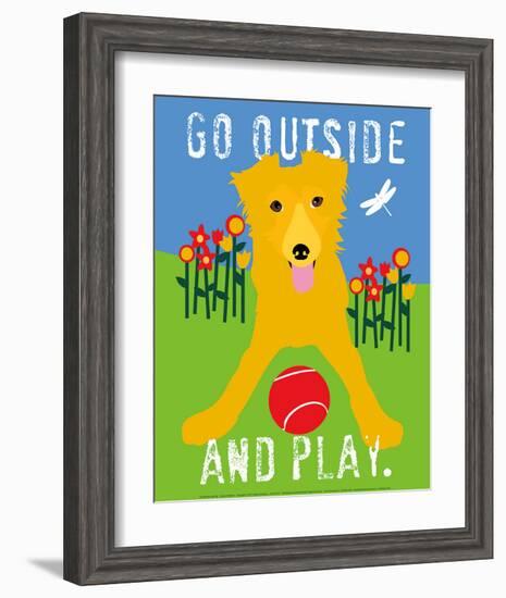 Go Outside and Play-Ginger Oliphant-Framed Art Print