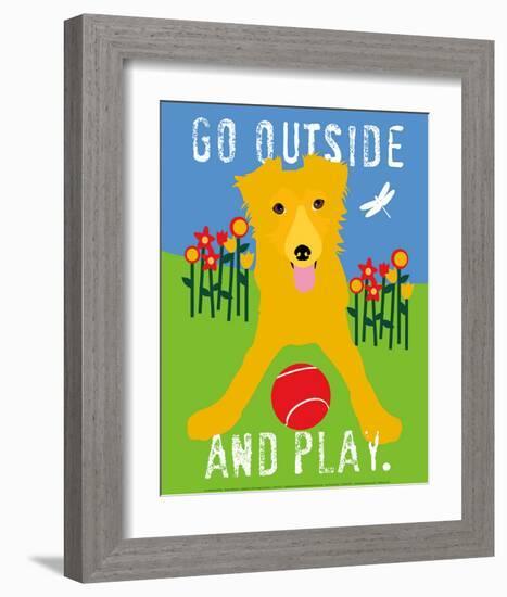 Go Outside and Play-Ginger Oliphant-Framed Art Print