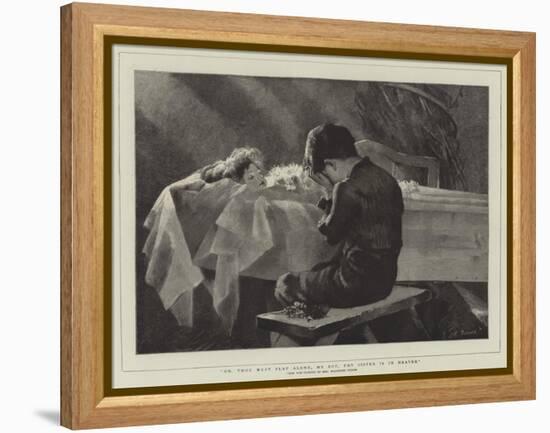 Go, Thou Must Play Alone, My Boy, Thy Sister Is in Heaven-Marianne Stokes-Framed Premier Image Canvas