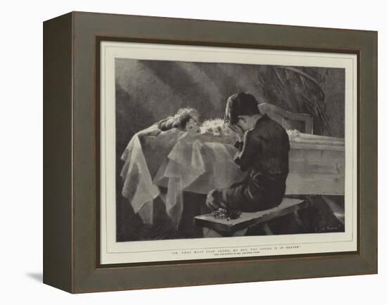 Go, Thou Must Play Alone, My Boy, Thy Sister Is in Heaven-Marianne Stokes-Framed Premier Image Canvas