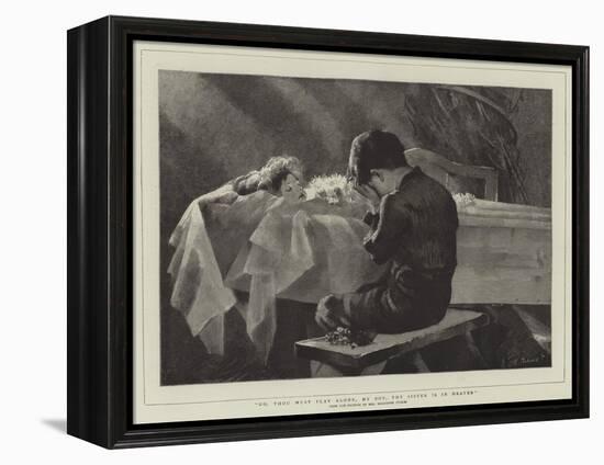 Go, Thou Must Play Alone, My Boy, Thy Sister Is in Heaven-Marianne Stokes-Framed Premier Image Canvas