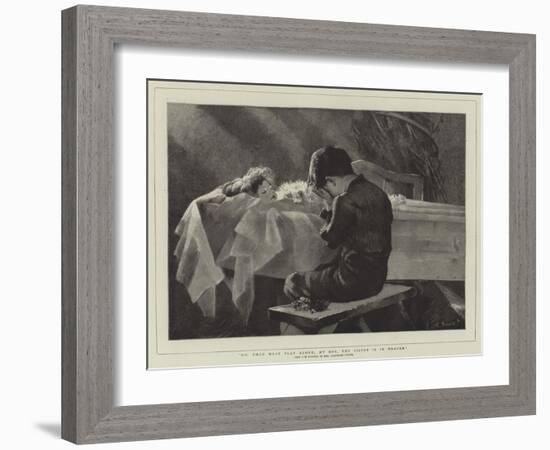 Go, Thou Must Play Alone, My Boy, Thy Sister Is in Heaven-Marianne Stokes-Framed Giclee Print