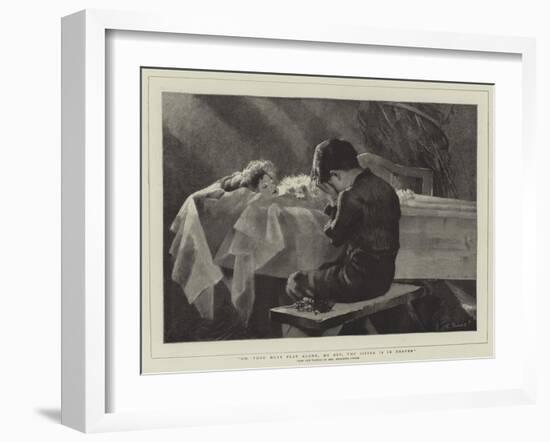 Go, Thou Must Play Alone, My Boy, Thy Sister Is in Heaven-Marianne Stokes-Framed Giclee Print