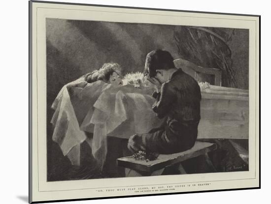 Go, Thou Must Play Alone, My Boy, Thy Sister Is in Heaven-Marianne Stokes-Mounted Giclee Print