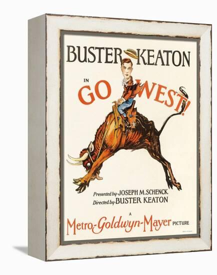 Go West, 1925, Directed by Buster Keaton-null-Framed Premier Image Canvas